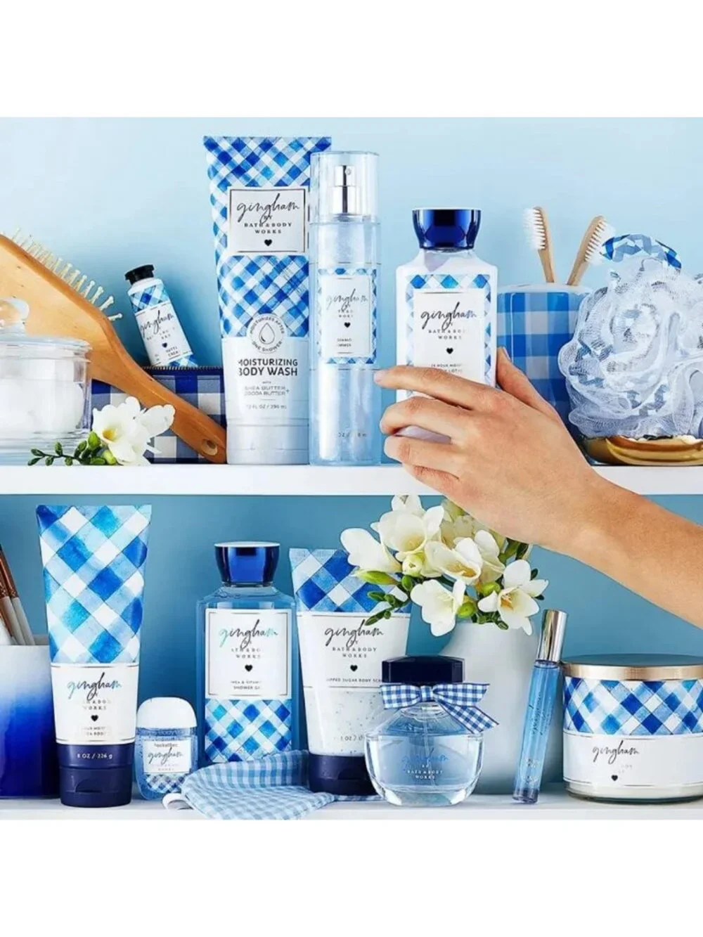 Ultimate Hydration Body Cream Gift Set for Women - 2 Pack, 8 Oz, Gingham Scent